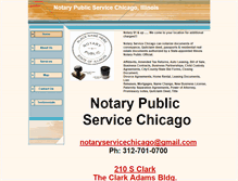 Tablet Screenshot of notaryservicechicago.com